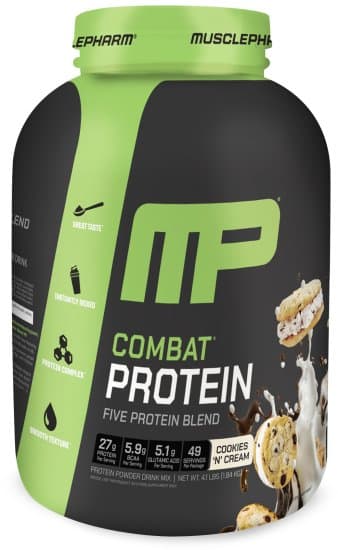 Muscle Pharm - אבקת חלבון קומבט בטעם קרם עוגיות (1.8 קילו)