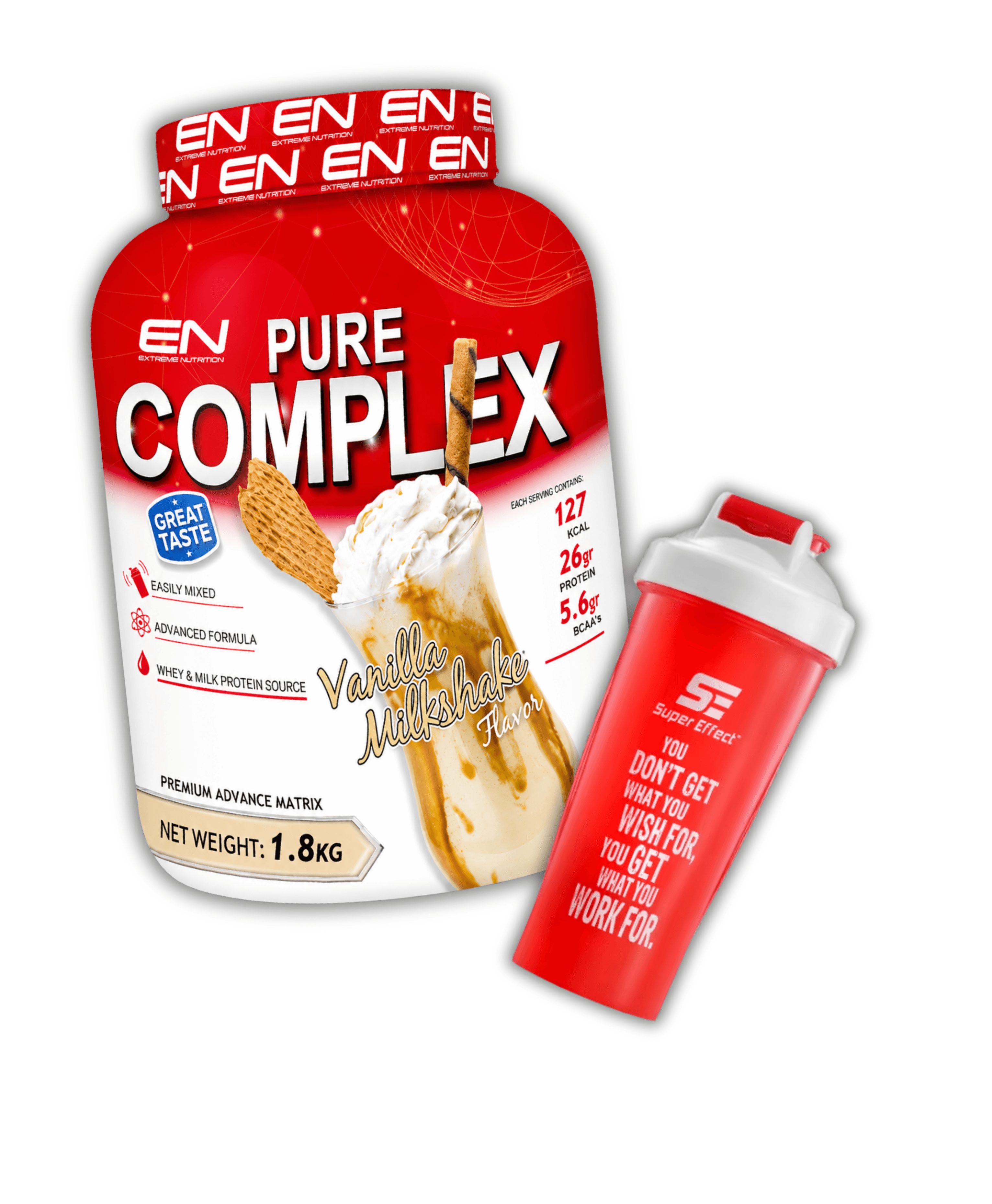 Extreme Nutrition | באנדל חלבון + שייקר